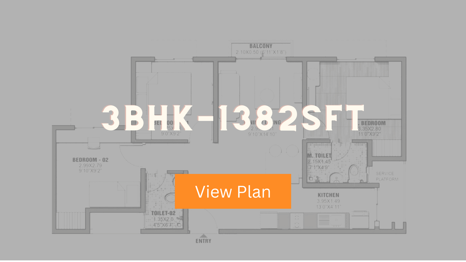 Brigade El dorado 3bhk